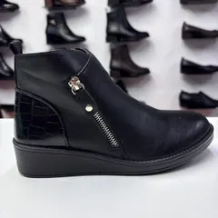 Ghete Dama negre cu fermoar, comode si elegante 23 — poza 2