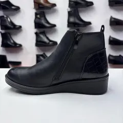 Ghete Dama negre cu fermoar, comode si elegante 23 — poza 3
