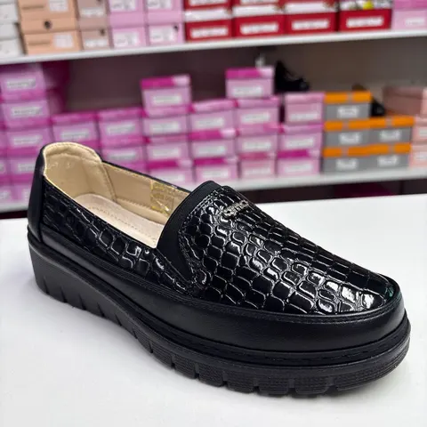 Pantofi Dama 150 856 comozi, negri, fara siret