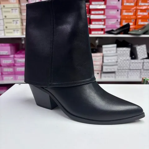 Ghete Dama negre cu toc gros, elegante si comode 181