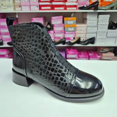 Ghete Dama Negre cu Fermoar si Elastic, Comozi 53622