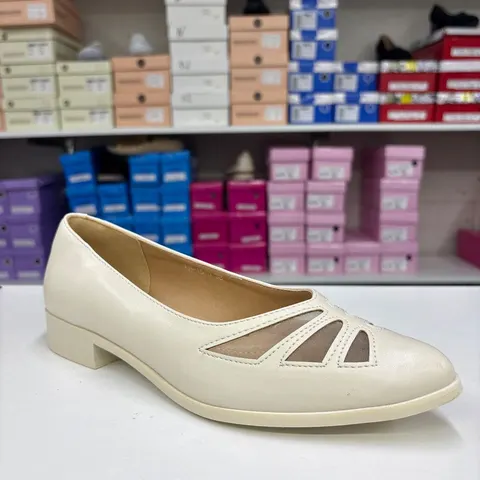 Pantofi Dama 125 EH15 PU comozi, bej, toc mic