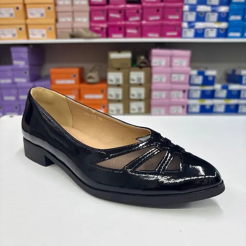 Pantofi Dama 125 EH15J comozi, negri, toc mic